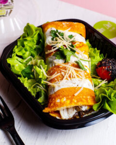 Bacon and Egg Breakfast Enchiladas