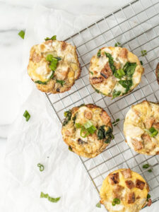 Low-Carb Bacon Spinach Egg Cups
