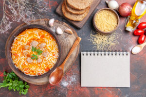 Creamy chicken noodle soup